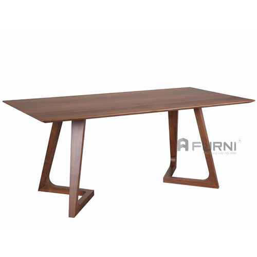 Bàn ăn gỗ tự nhiên cao cấp TN VALLEY 16 màu walnut