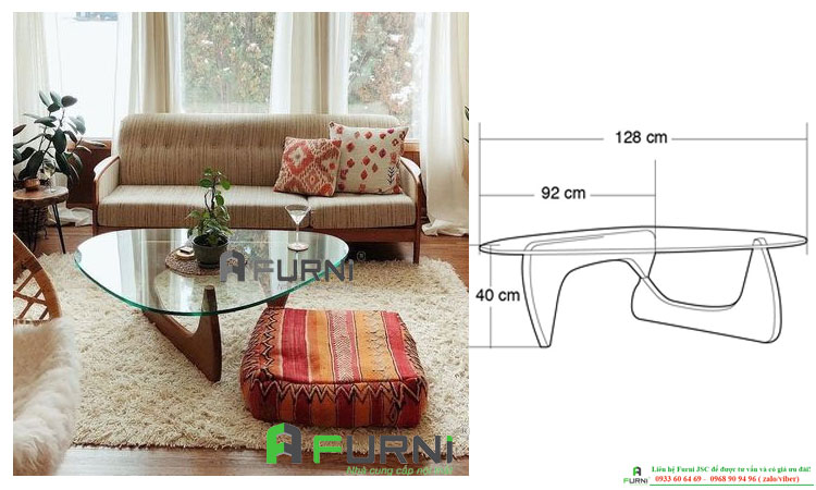 Bàn trà bàn sofa NOGUCHI cao cấp nổi tiếng tại HCM