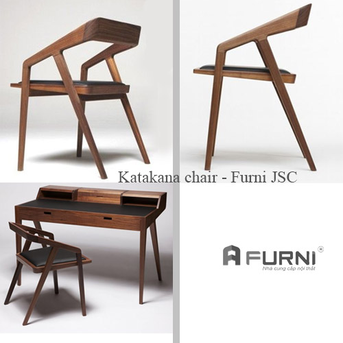 Ghế gỗ Katakana đẹp, sang trọng, được thiết kế tinh tế trong từng chi tiết