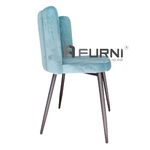 Ghế nệm vải nhung cao cấp CC 3006-F màu xanh cá tính