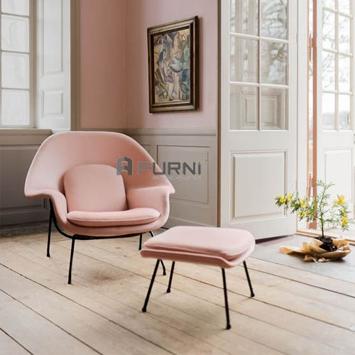 Ghế thư giản womb chair màu hồng ngọt ngào giá tốt nhất tại nội thất Furni