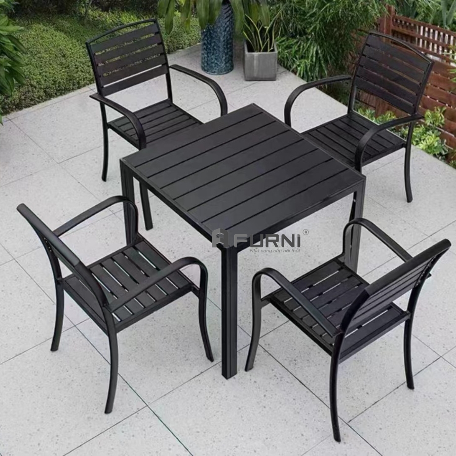 Bộ bàn outdoor 4 ghế nhập khẩu cao cấp TE2031-80A/ CC2028-A