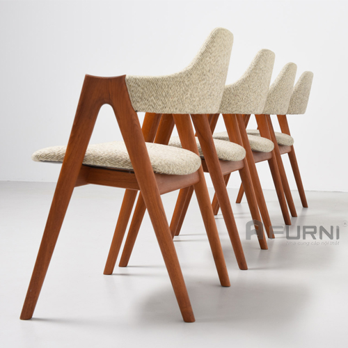Ghế gỗ bọc vải , bọc PVC ( ghế gỗ chữ A ) COMPASS-F41