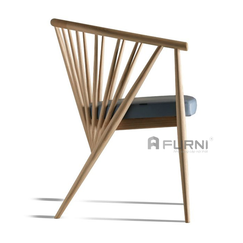 ghế gỗ có đệm ngồi sang trọng, hiện đại