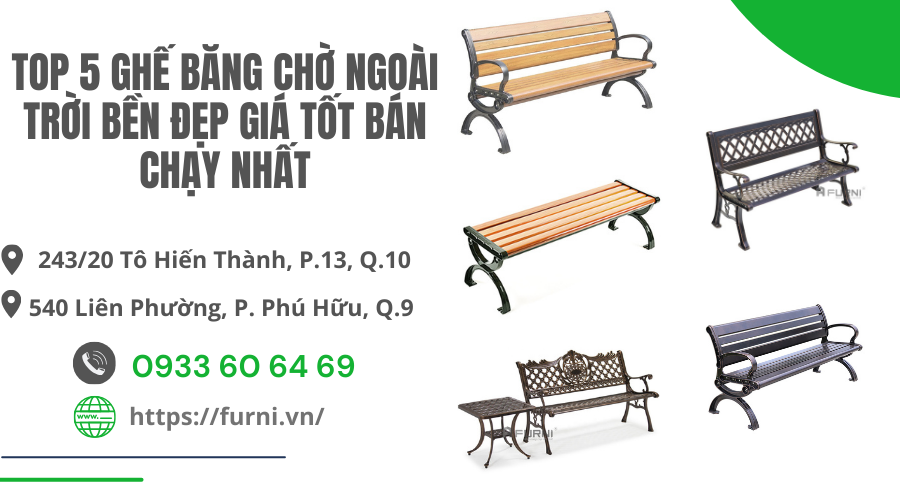 Top 5 Ghế Băng Chờ Ngoài Trời Bền Đẹp Giá Tốt Bán Chạy Nhất