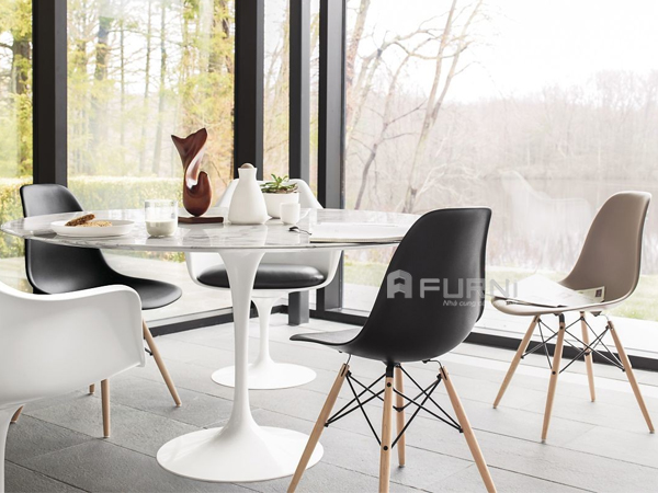 Bộ bàn Tulip Ghế DSW Eames