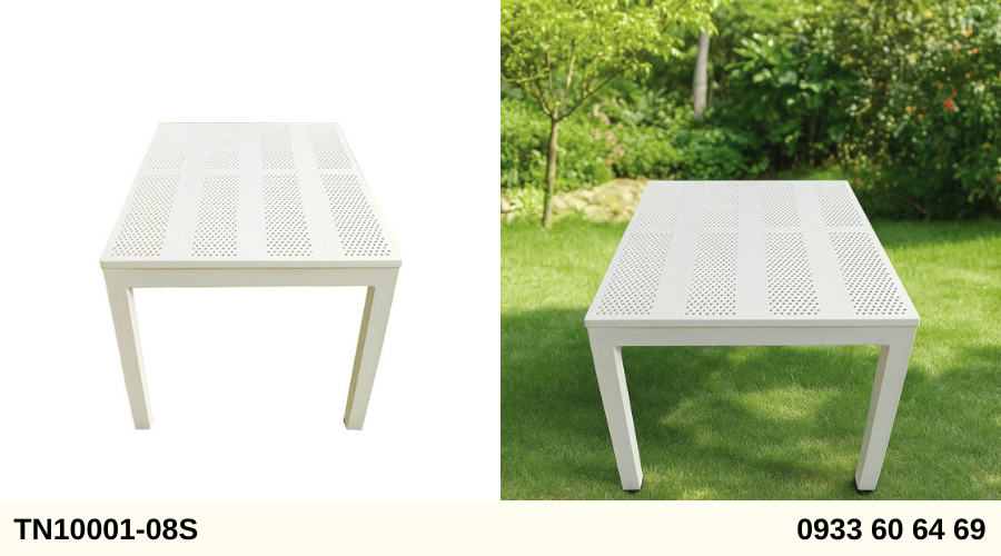 Bàn ngoài trời mặt nhựa TN10001-08S