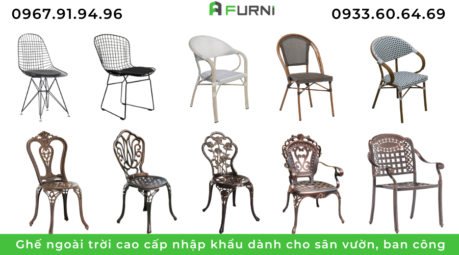 Các Mẫu Ghế Ngoài Trời Đẹp Cao Cấp Dành Cho Sân Vườn Ban Công Tp.HCM