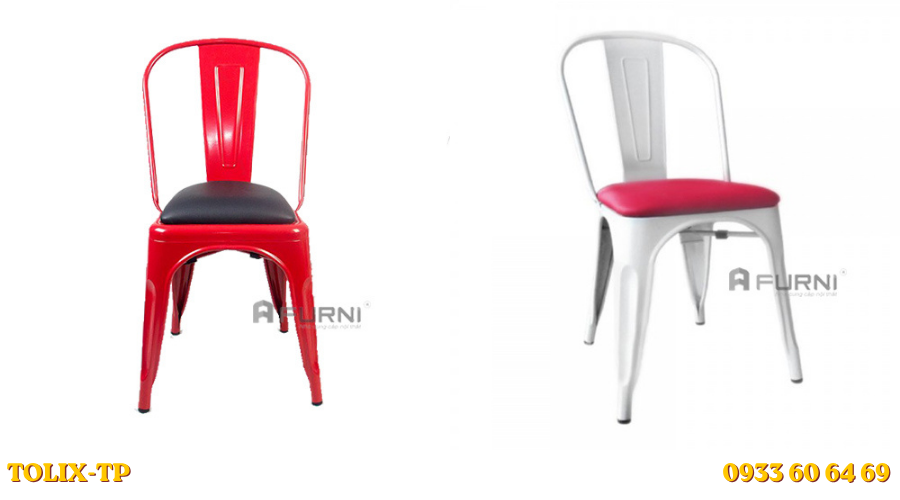 Ghế thép sơn tĩnh điện có nệm cao cấp TOLIX-TP