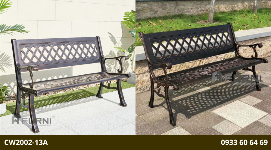 Ghế ngoài trời băng dài phong cách vintage CW2002-13A