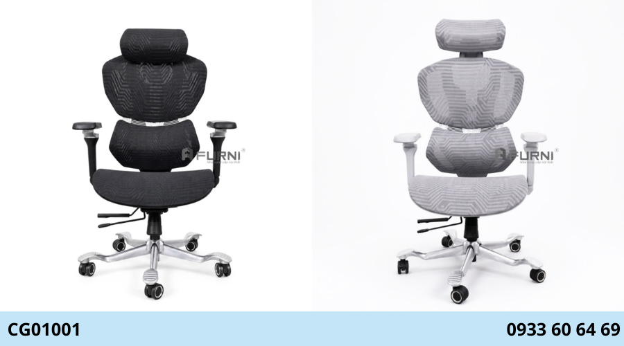 Ghế gaming nhập khẩu hiện đại lưới cao cấp thoáng khí CG01001