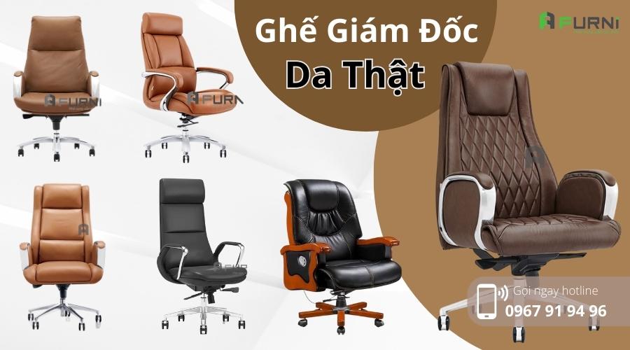 Ghế Giám Đốc Ghế Lãnh Đạo Da Thật Cao Cấp Hàng Nhập Khẩu HCM