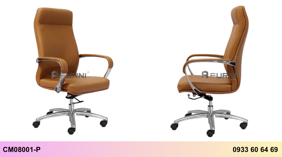 Ghế giám đốc hiện đại nệm dày lưng ngả gật gù CM08001-P