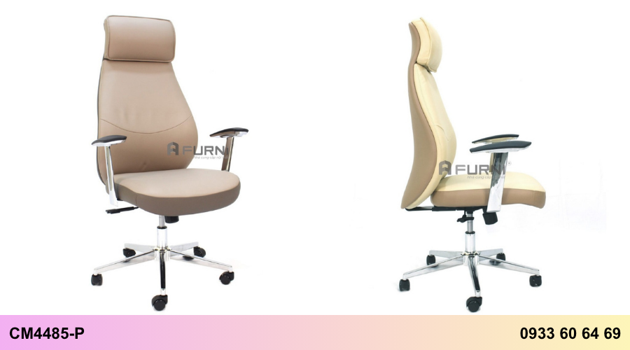 Ghế giám đốc hiện đại nệm da PU CM4485-P