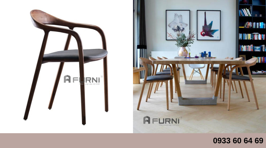 Ghế gỗ nhà hàng khách sạn sang trọng Neva