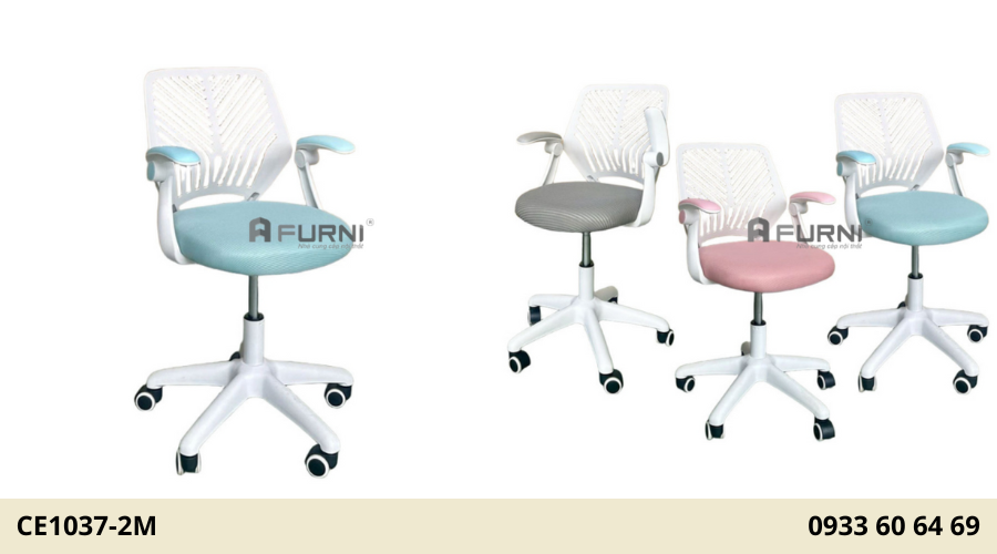 Ghế học sinh lưng nhựa đúc tay gấp gọn hiện đại CE1037-2M