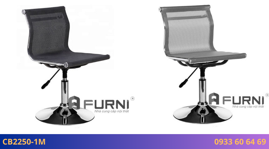 Ghế quầy lễ tân thân lưới chân mâm tăng giảm chiều cao CB 2250-1M