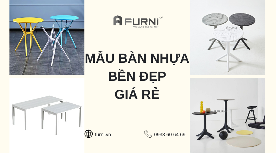 Mẫu bàn nhựa đúc bền đẹp giá rẻ