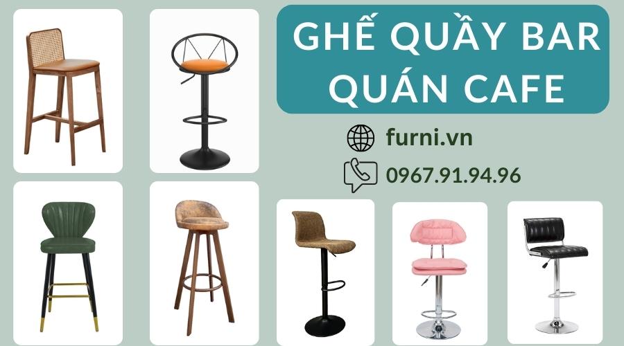 Mẫu Ghế Quầy Bar Quán Cafe Nhà Hàng Đẹp Hiện Đại Giá Tốt TP HCM 