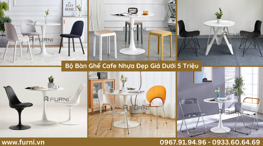 Tổng Hợp Những Bộ Bàn Ghế Cafe Nhựa Giá Dưới 5 Triệu Tại Furni