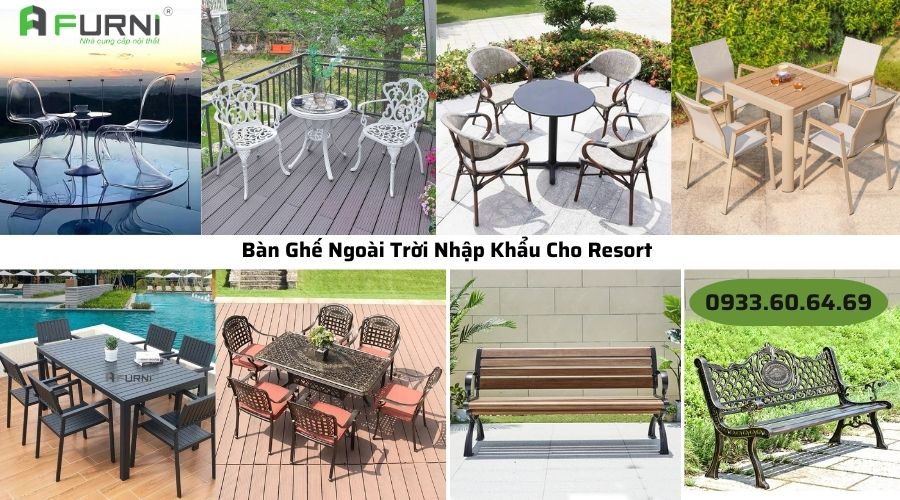 Bàn Ghế Ngoài Trời Nhập Khẩu Cho Resort