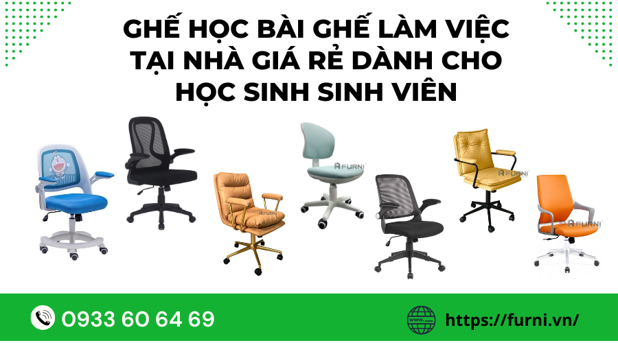 Ghế Học Bài Ghế Làm Việc Tại Nhà Giá Rẻ Dành Cho Học Sinh Sinh Viên