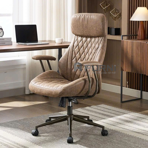 Ghế giám đốc nệm dày lưng cao sang trọng CM4606-P