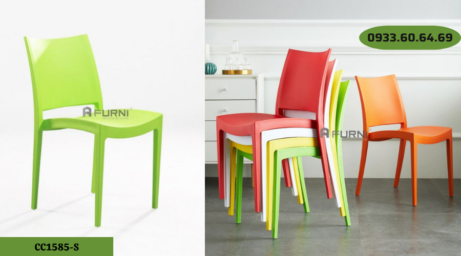 Ghế nhựa đúc tiếp khách rẻ đẹp CC1585-S