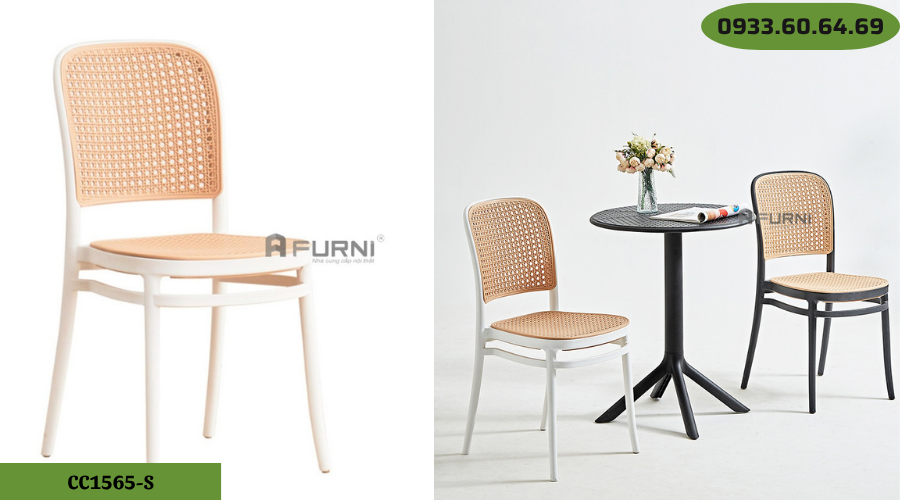 Ghế nhựa đúc nhỏ gọn hiện đại CC1565-S