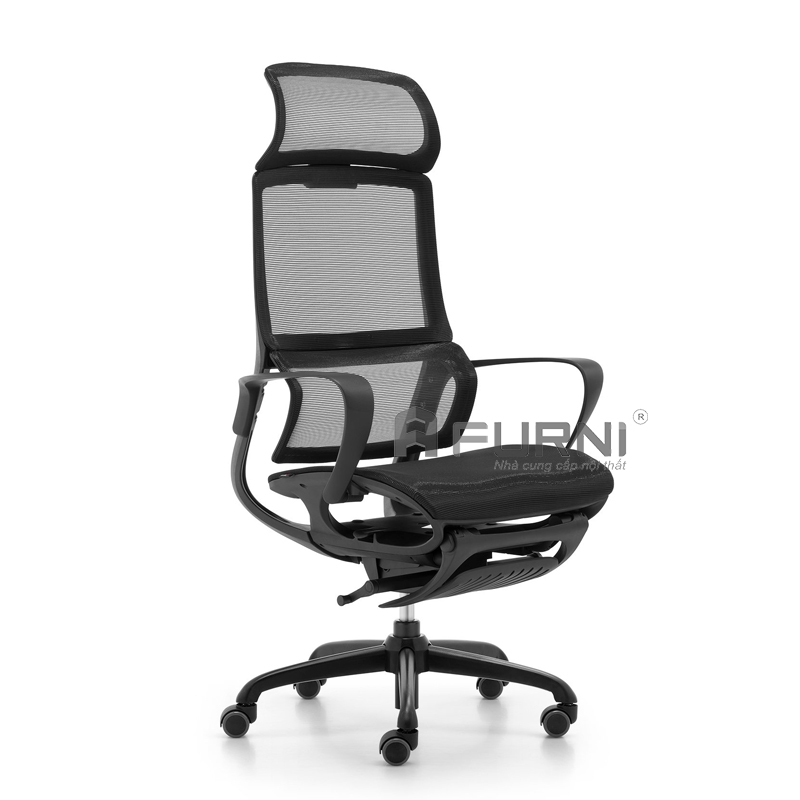 Ghế lưới ergonomic gác chân