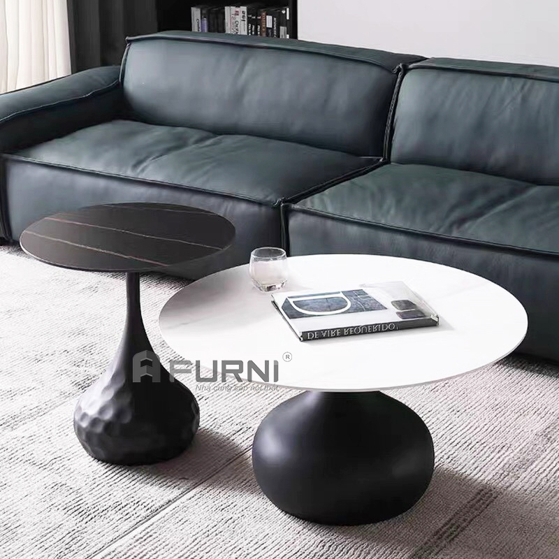 Bộ bàn sofa đôi chân bầu